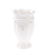 Keramická váza Vallada biela, 11 x 18 x 11 cm