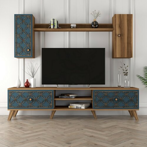 Classe Walnut and Chalcedony TV-fal