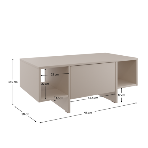 Măsuță de conferință STANDO STD02, crem