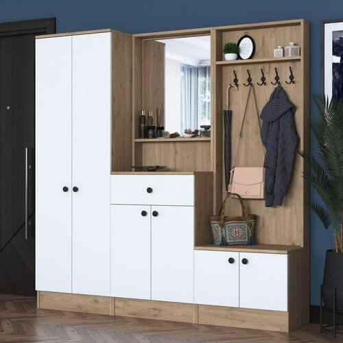 Pome White and Walnut I előszoba szett
