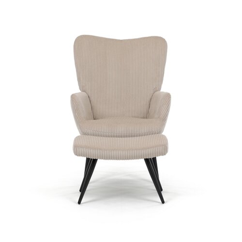 Scaun pentru relaxare cu suport pentru picioare L7285 CRM6, crem