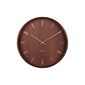 Karlsson 5994DW designové nástěnné hodiny hnědá, pr. 40 cm
