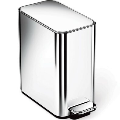 Simplehuman Вузький сміттєвий кошик з педаллю 5 л,нержавіюча сталь, блискуча