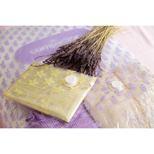 Vákuumtároló zsákok tömörítő készlete Compress LVanilla 100 l, 70 x 100 cm, 5 db