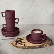 BerlingerHaus Komplet espresso skodelic s podstavkom Leonardo 100 ml, 4+4 kos