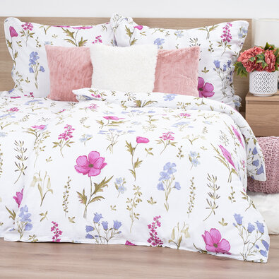 4Home Muslin posteljnina Wildflower Harmony, 140 x220 cm, 70 x 90 cm