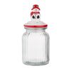 Altom Pojemnik szklany z pokrywką ceramiczną  Snowman 900 ml