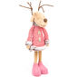 Decorațiune textilă de Crăciun Pink Reindeer Boy, 60 cm