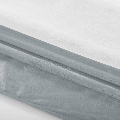 Restilo Firanka Irvette Eyelets srebrny, 140 x 250 cm