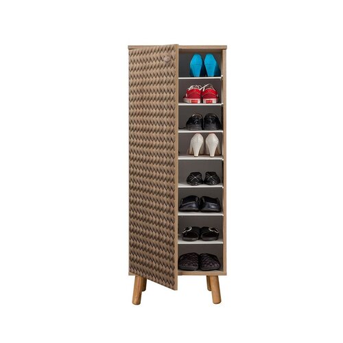 Schuhschrank Mega Sonoma Oak Rattan