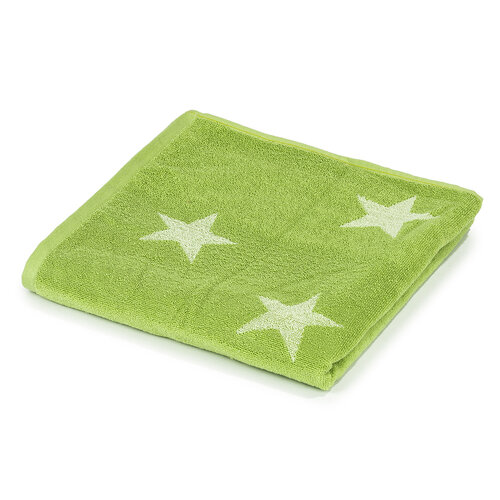 Ręcznik kąpielowy Stars zielony, 70 x 140 cm