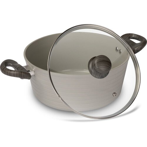 Lamart LT1268 ponev s pokrovom Stripe, premer 24cm