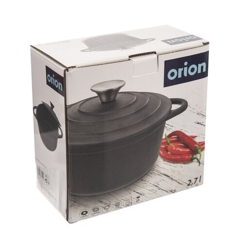 Oală cu capac Orion FONTĂ, 2,7 l