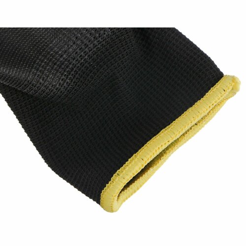 Sixtol Rękawice robocze poliestrowe GLOVE PE-PU 11czarne, rozmiar 11"