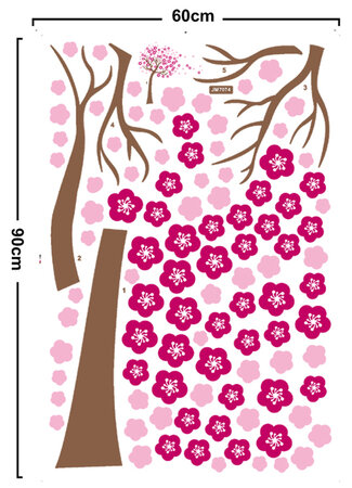 Naklejka dekoracyjna Kwitnące drzewo