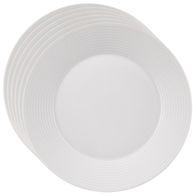 Orion Set porcelaninih desertnih krožnikov Mona linka 6 kosov, 19 cm