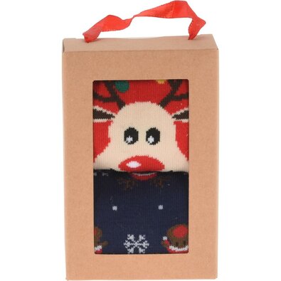 Dámske vianočné ponožky Reindeer, 2 páry