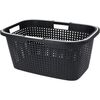 Kosz na pranie z recyklingu z uchwytami 38 l, 60 x40 x 26 cm, antracytowy