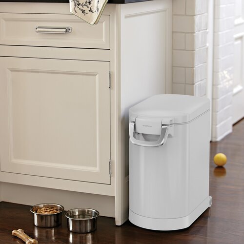 Simplehuman Kontejner na suché krmivo s pojistkou 25 l, bílá