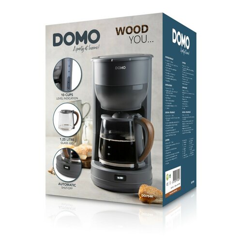 DOMO DO754K překapávač na kávu WOOD YOU