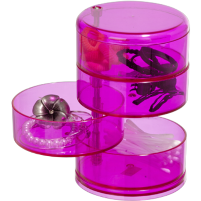 Wenko organizer na kosmetyki różowy