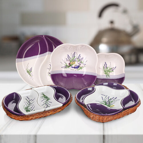 Banquet Serving platter Lavender round 20,5 cm