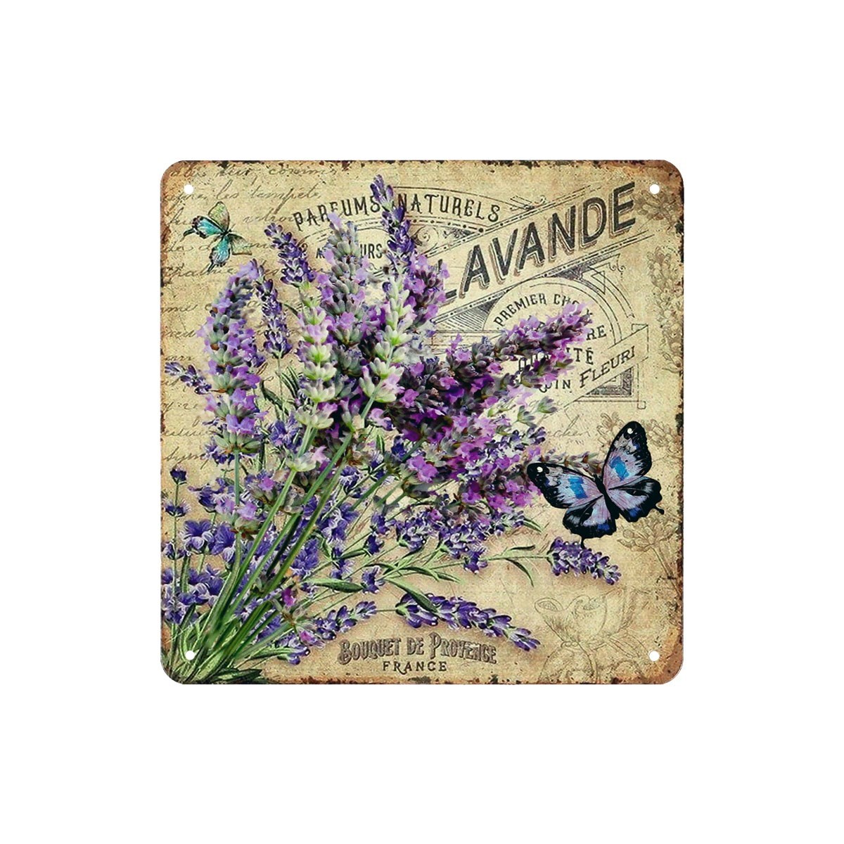 Obraz na kovovej doske Bouquet de Provence, 20 x 20 cm