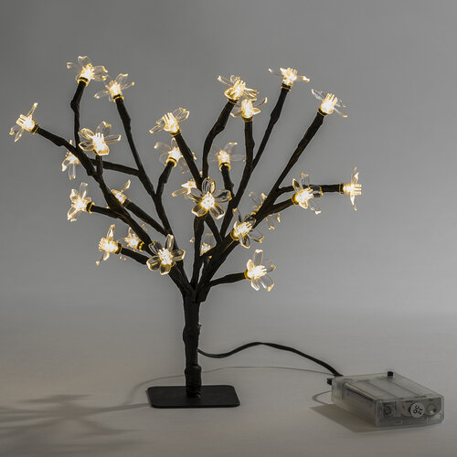 Pom decorativ de Crăciun cu 25 Flori LED