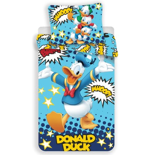 Detské bavlnené obliečky Donald Duck 02, 140 x 200 cm, 70 x 90 cm