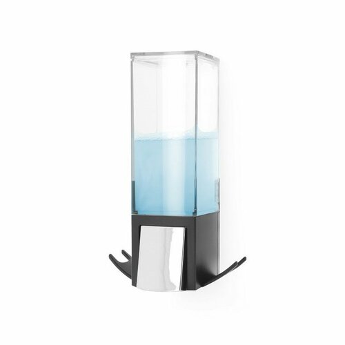 Stenski dozirnik za milno peno Compactor Edge 500ml, črn