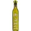 EH Sklenená fľaša na olivový olej s nálevkou, 500 ml, zelená