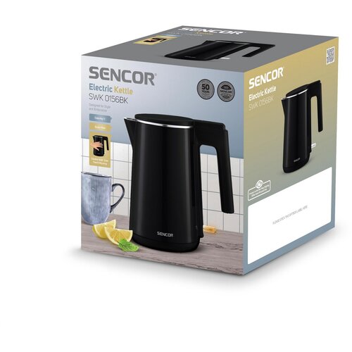 Sencor SWK 0156BK elektromos vízforraló, feketeszínben