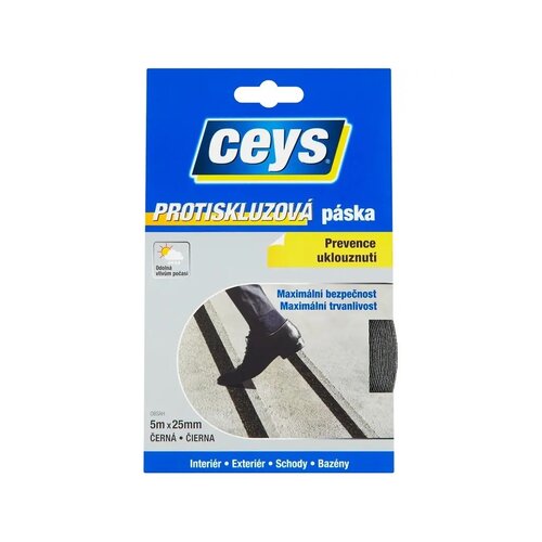CEYS Anti-Rutsch-Band 5 m, schwarz