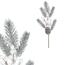 Sztuczna gałązka z białymi jagodami i szyszką, 35 cm