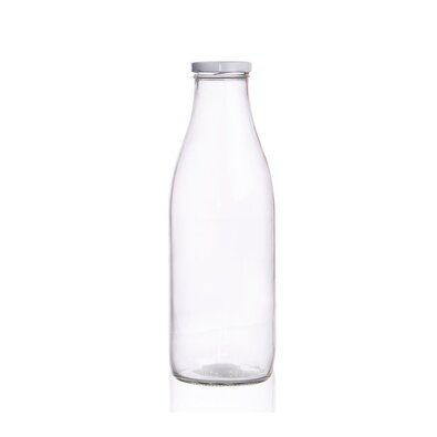 Orion Sklenená fľaša na mlieko s viečkom, 1 l