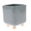 Husă ceramică pentru ghiveci Roland verde, 10,3 x12 cm