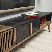 Ściana telewizyjna Milan Walnut and Black