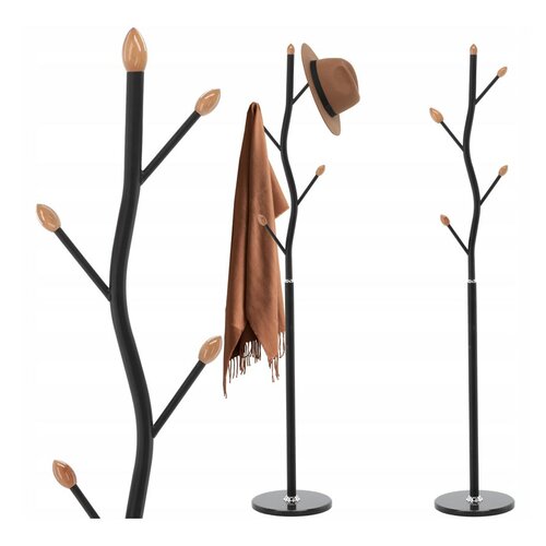 Aldotrade BUNGUND álló fogas 170 cm, fekete