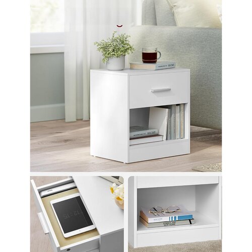 Zestaw stolików nocnych E1081 WT, biały, 2 szt.