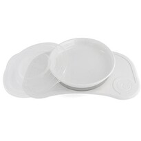 Twistshake Podkładka Click-mat Mini z talerzem, biały