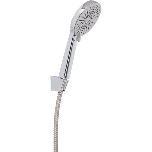 Tuš komplet Elegantni krom, prha pr. 11 cm, 3 funkcije, cev in držalo, ABS