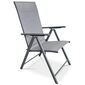 Autronic Scaun de grădină, metal, textil, gri,AZC-S1 116 GREY
