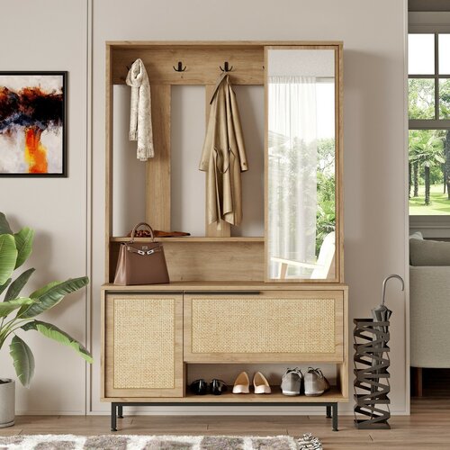 Vešiak s botníkom Once Walnut and Oak