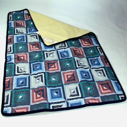Vlněná deka Merino patchwork, 140 x 200 cm