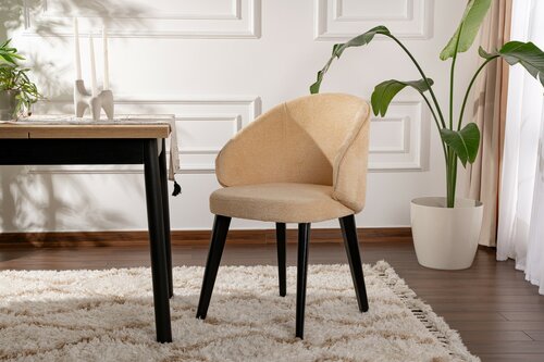 Set de scaune de sufragerie Bentley Beige andBlack, 2 buc.