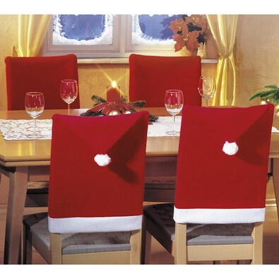 Vianočné povlaky na stoličky, 50 x 70 cm, sada 4 ks