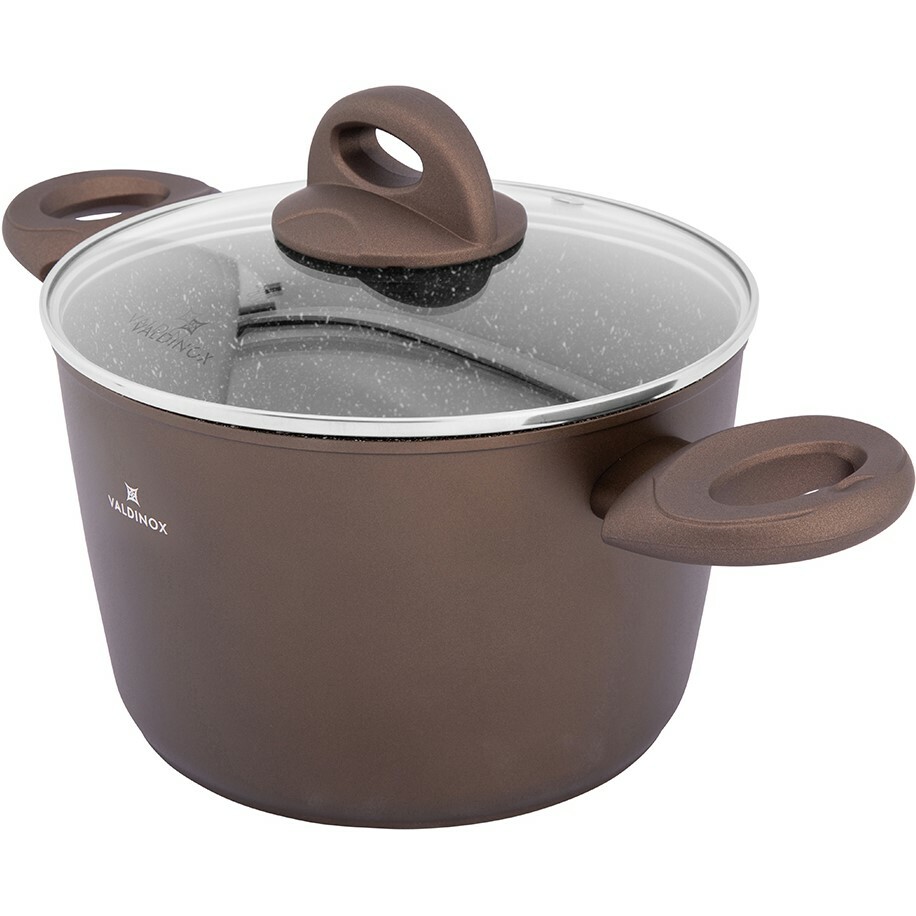 Valdinox Aurum Garnek z powłoką nieprzywierającą i pokrywką, 20 cm, 3,2 l