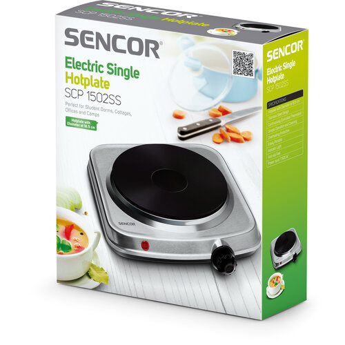 Sencor SCP1502SS elektrický jednoplotýnkový  vařič