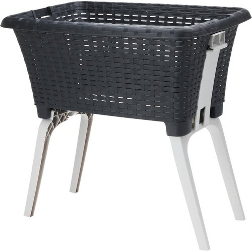 Кошик для білизни на ніжках Recycled 60 x 40 x 58 см, антрацит