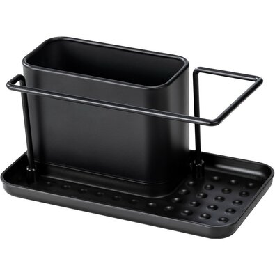 Organizator de spălat vase Wenko Orio din oțelinoxidabil, negru